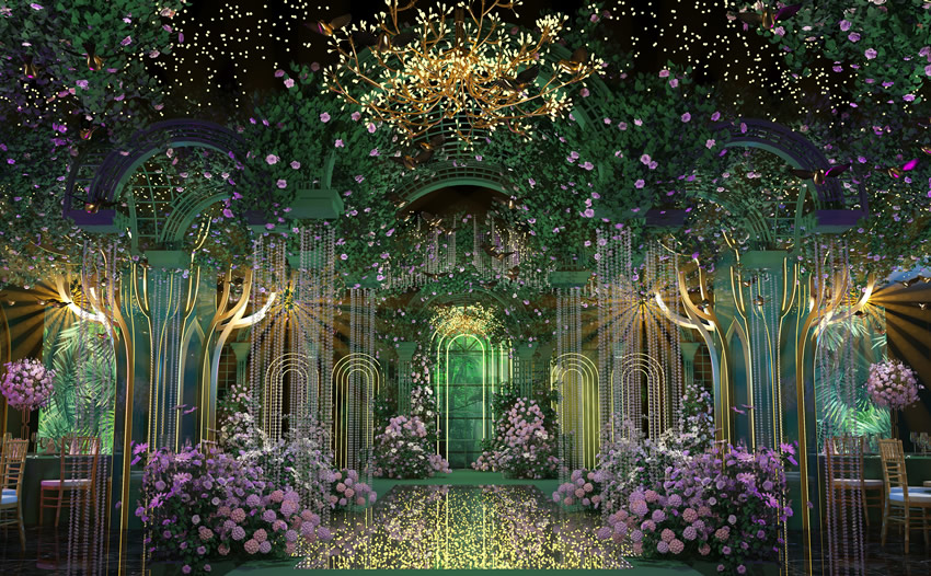 平鲁奇妙森林婚礼堂效果展示