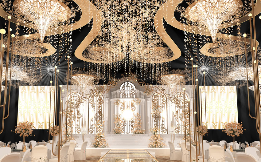 平鲁花木兰喜事汇金色大厅效果展示